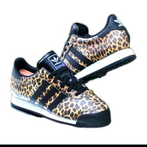 Adidas Womens Cheetah Print Samoa Rare Print Sneakers 7